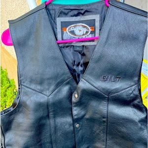 Men's Leather Vest